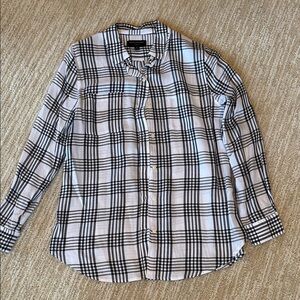 Banana Republic black & white shirt M